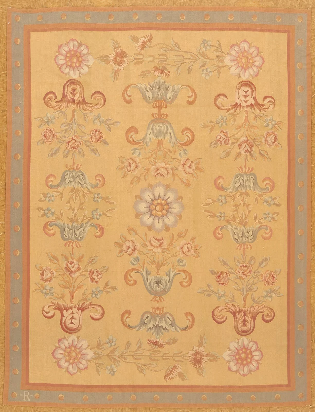 5.3 x 6.11  Aubusson Rug 148