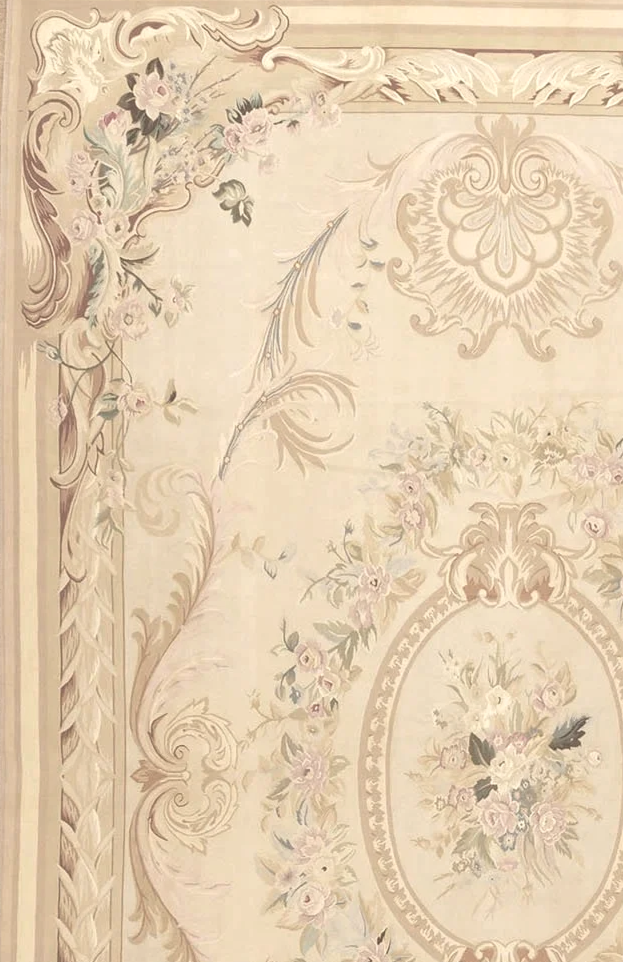 11.9 x 18.5 Aubusson Rug 1156