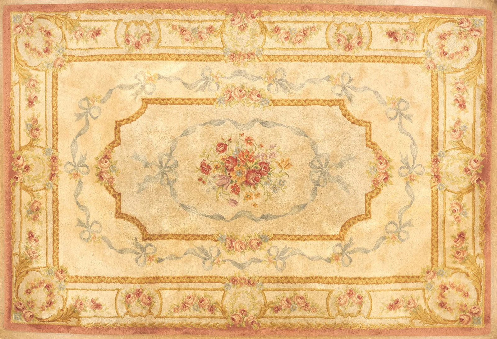 Louis XVI Style Antique Hand-knotted French Savonnerie Carpet