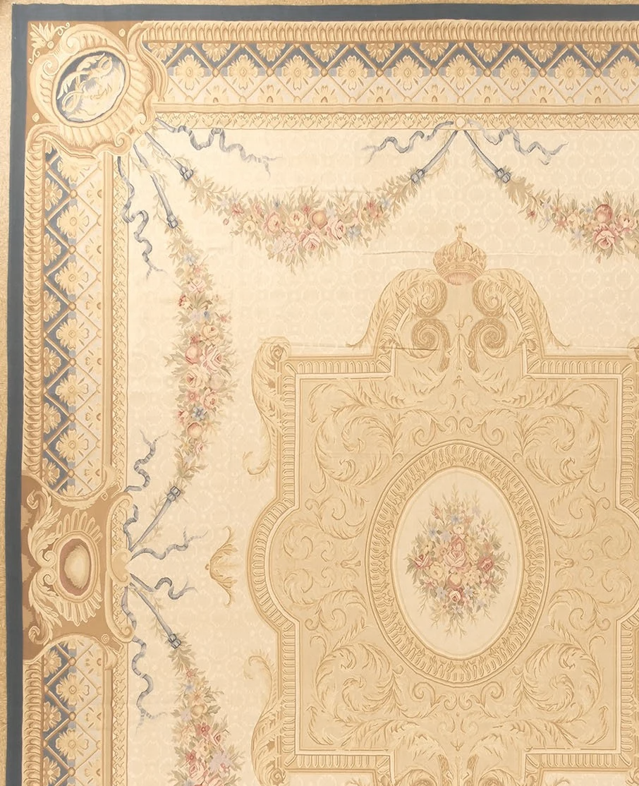 16.3 x 20.1 Aubusson Carpet 1306