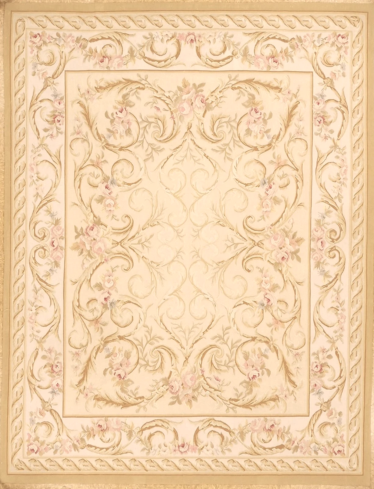 7.11 x 10.4 Aubusson Rug 1240