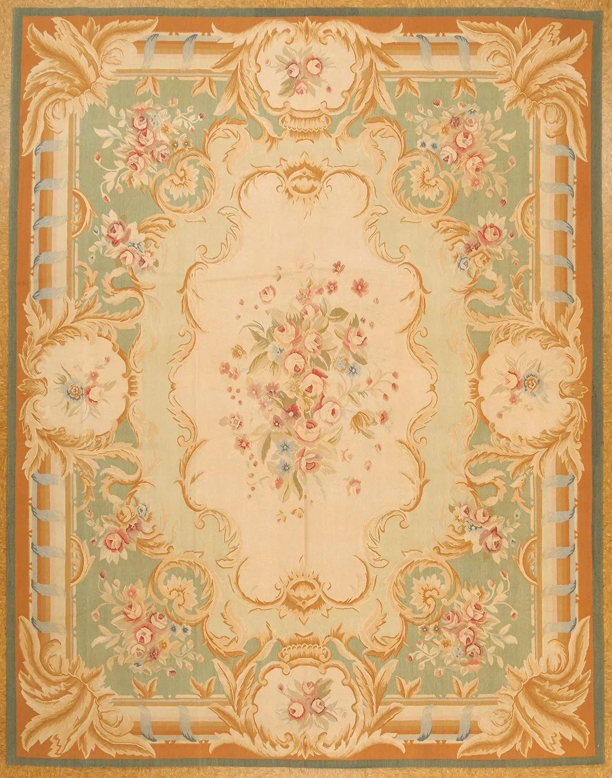 7.11 x 10.1 Aubusson Rug 93-G