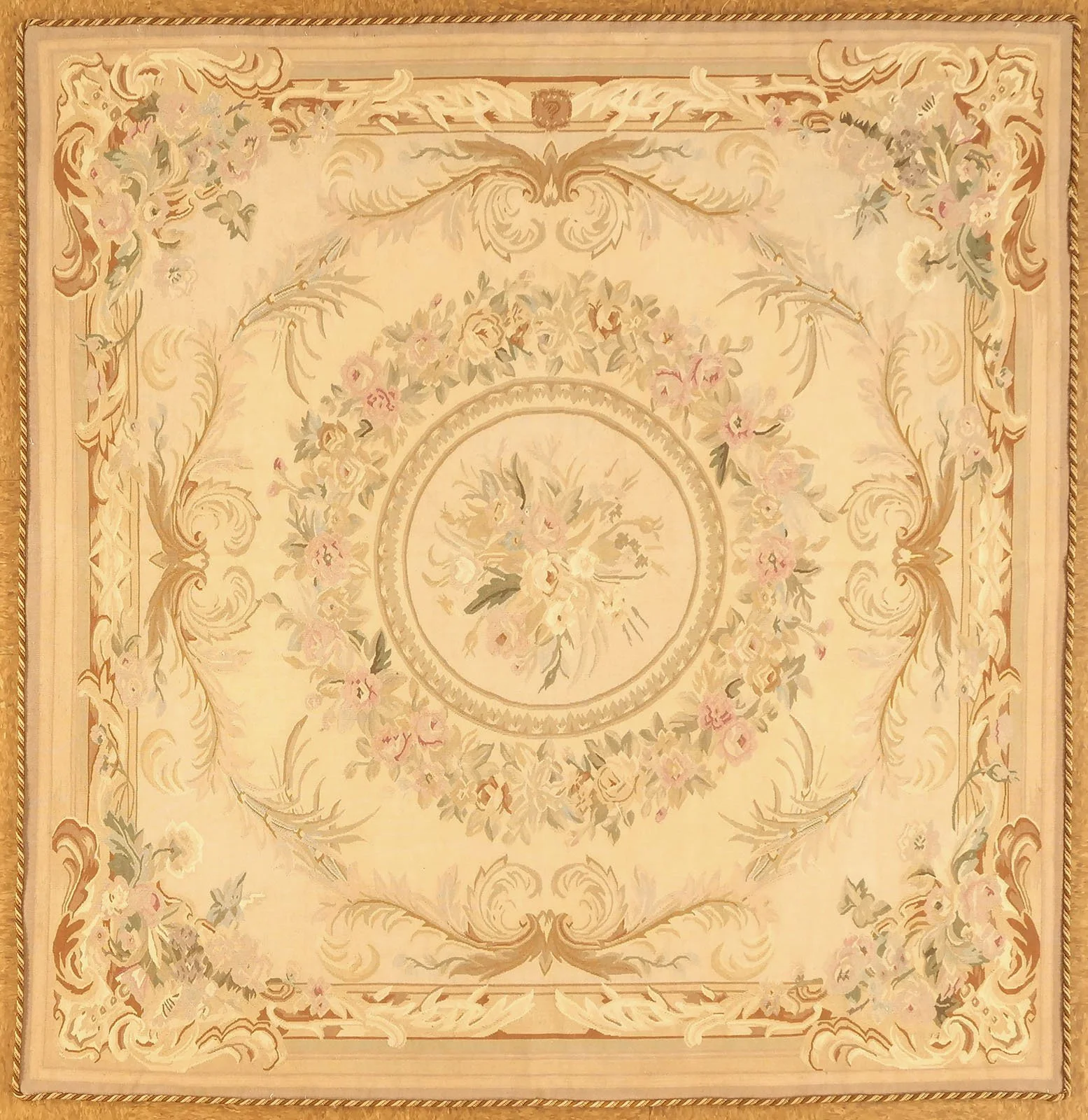 6.1 x 6.4 Aubusson Rug 1156