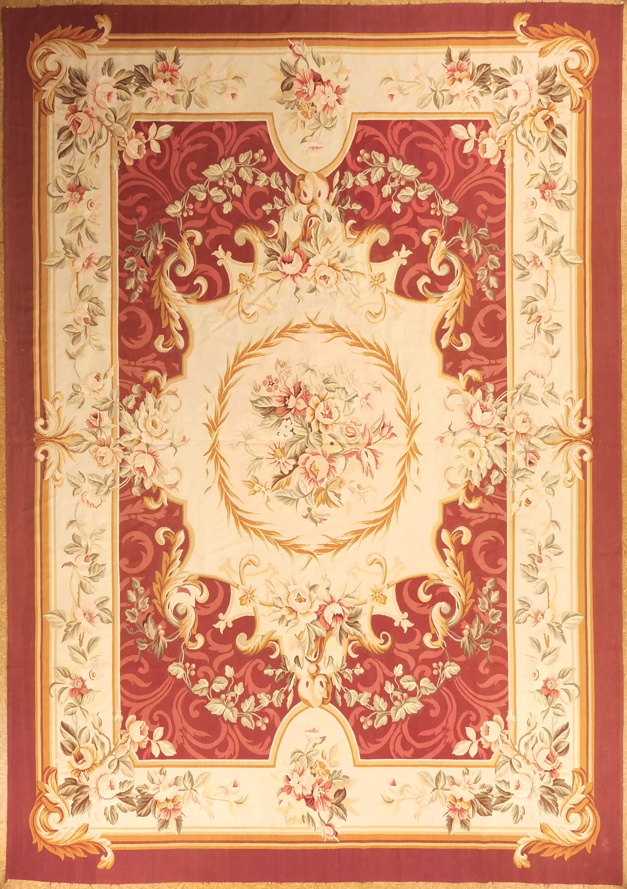 9.10 x 14.2 Aubusson Carpet 1286