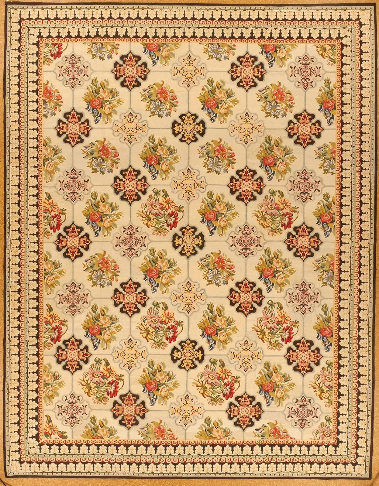 11.11 x 15.2 Abadjian Aubusson Carpet 911-C