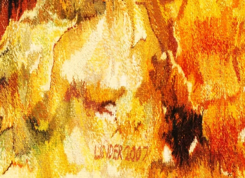 handwoven polish tapestry by artist Linder 2007