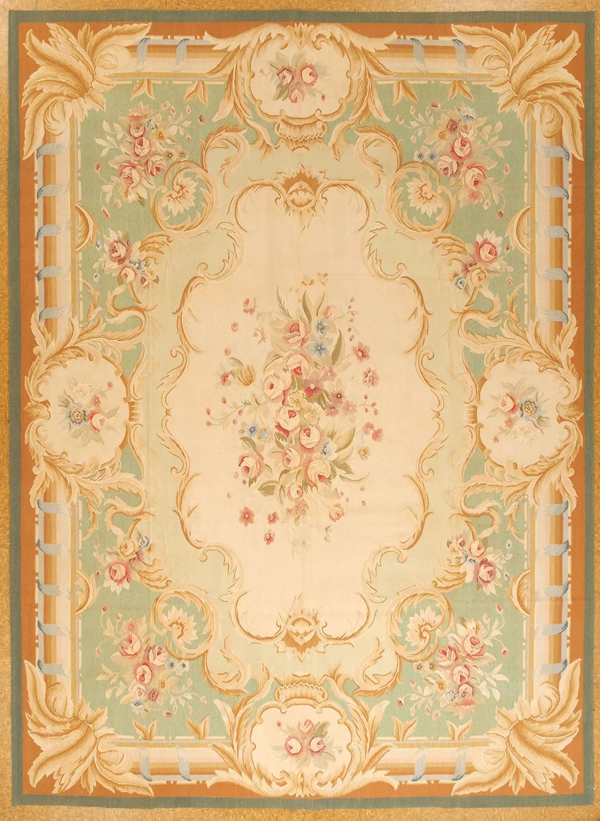 9 x 12.3 Aubusson Rug 93-G