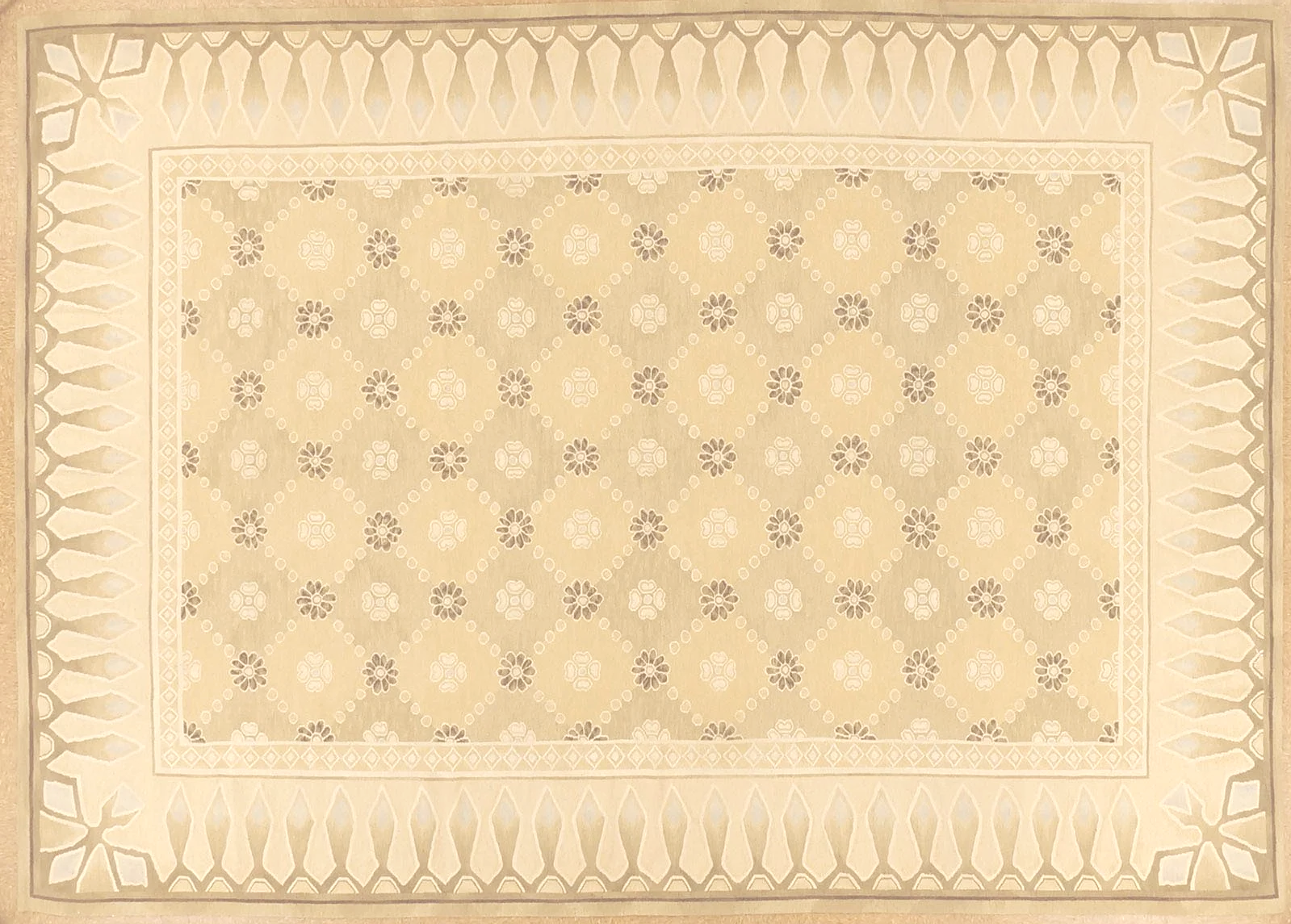 neo classical hand woven aubusson carpet size 10.2 x 14