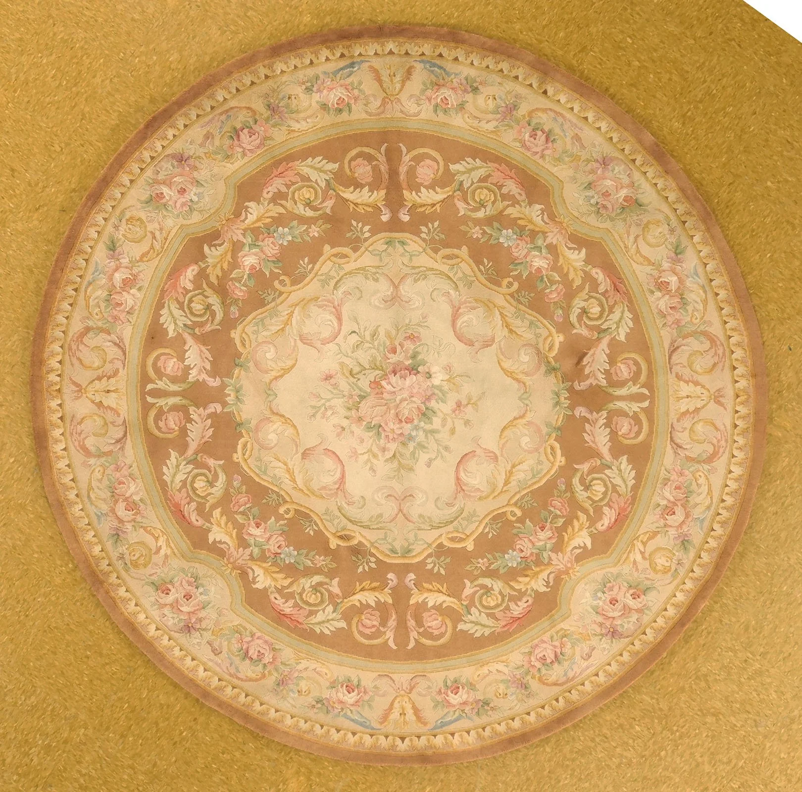 8 x 8 Round Savonnerie Rug Style SV-72
