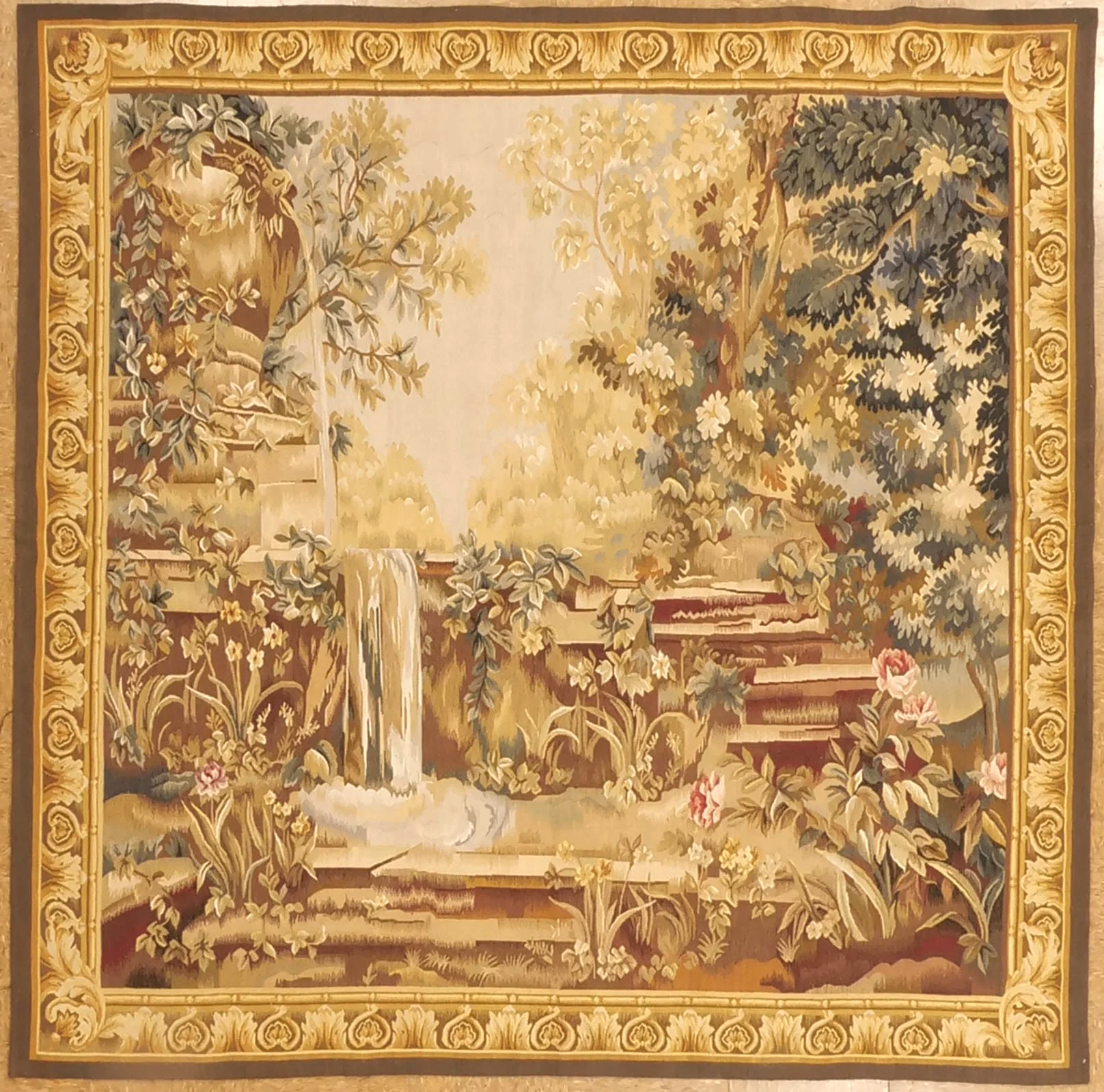 6.9 x 6.9 Aubusson Tapestry 1229