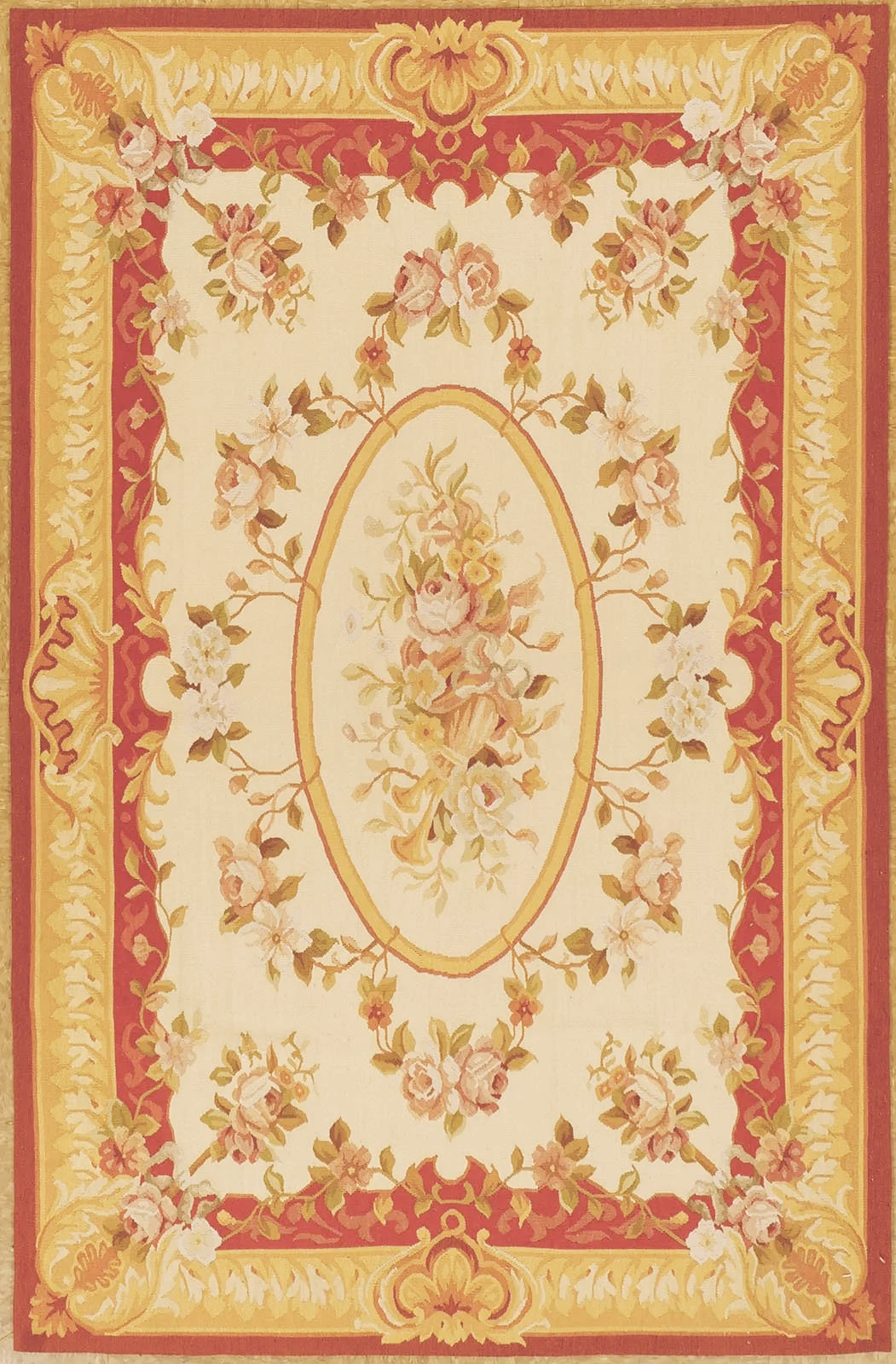 4 x 6.2 Aubusson Rug 1266