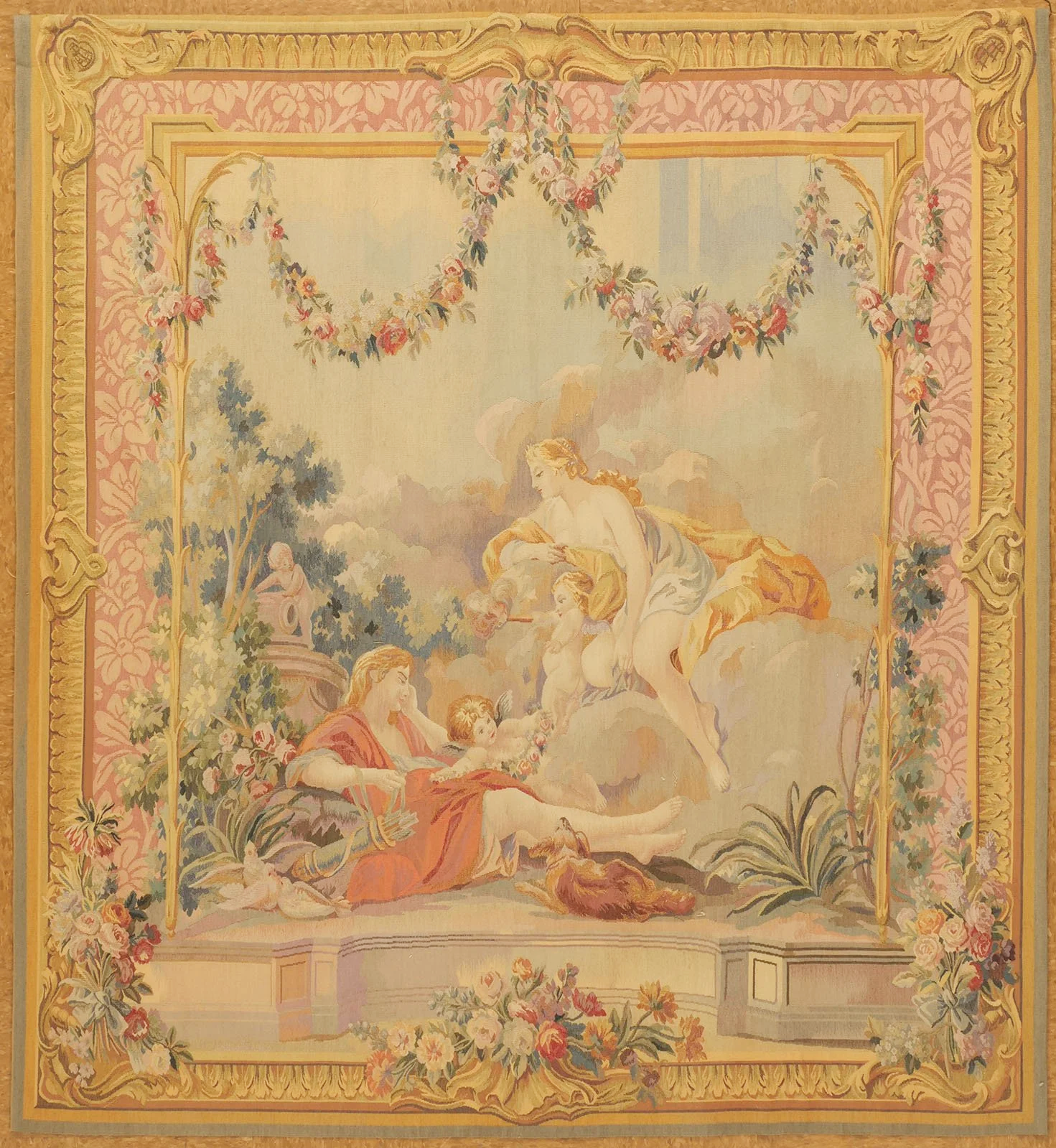 6.5 x 5.11 Aubusson Tapestry 1256