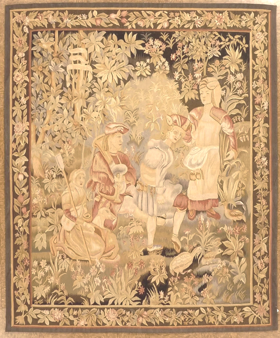 handwoven aubusson tapestry in the gothic style