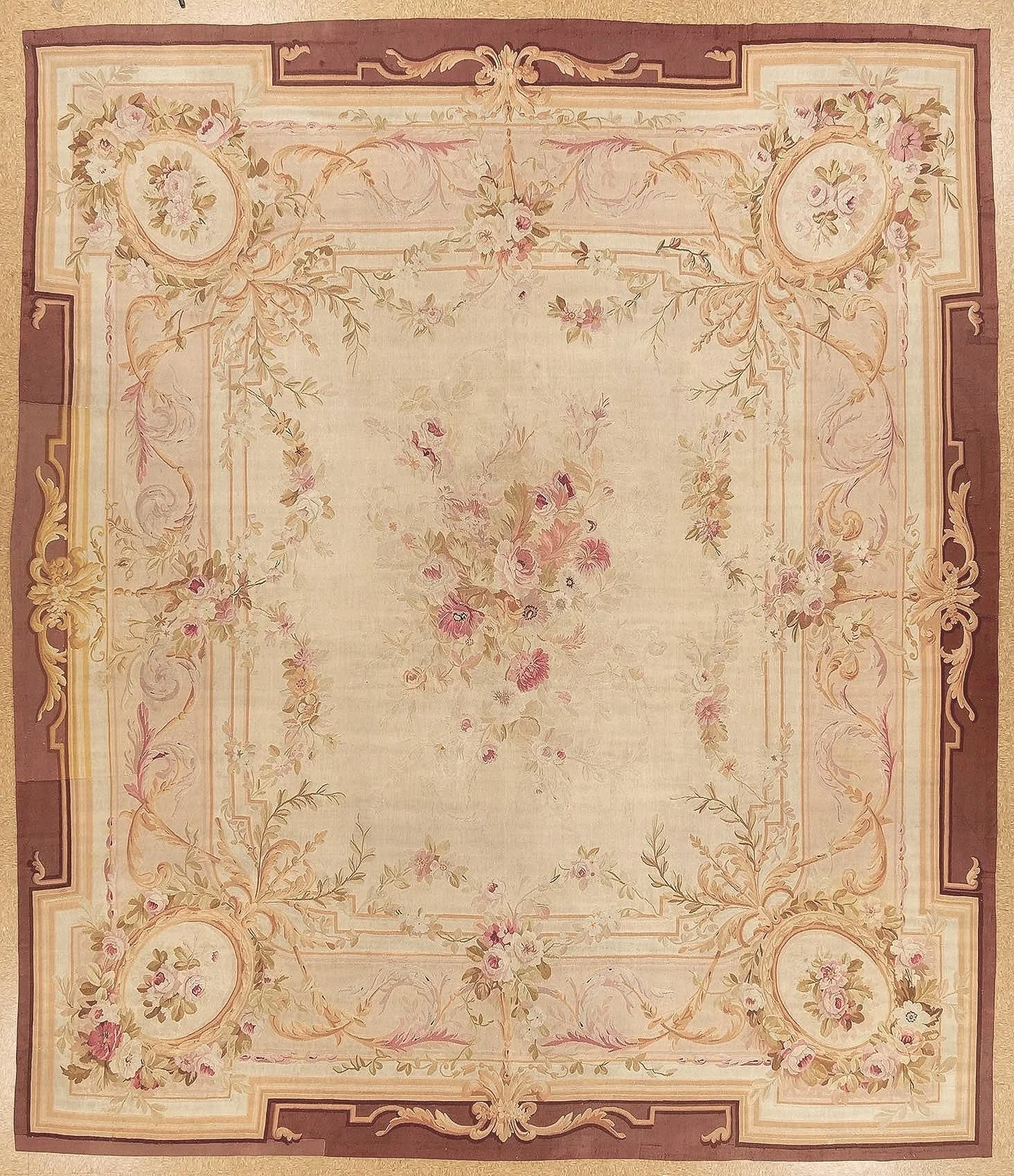 Antique-French-Aubusson-carpet