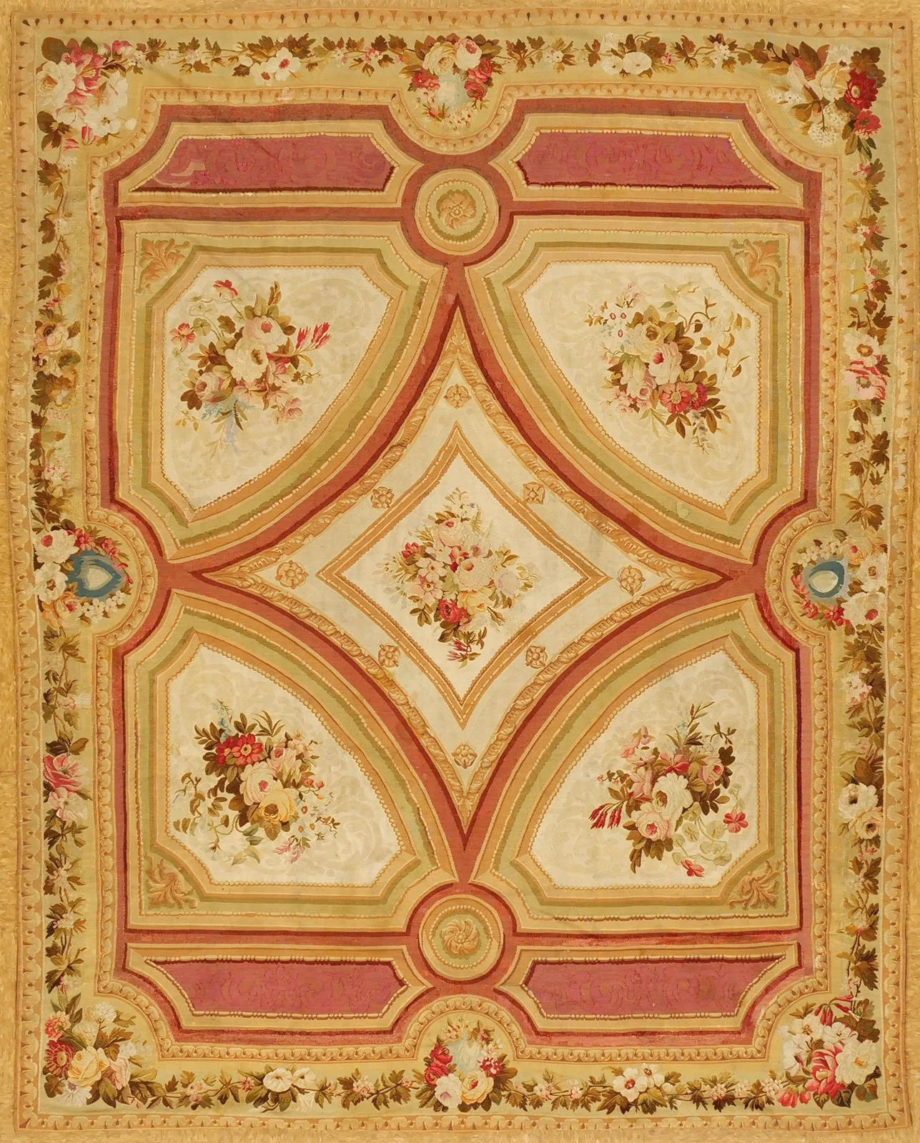 Antique French Aubusson carpet