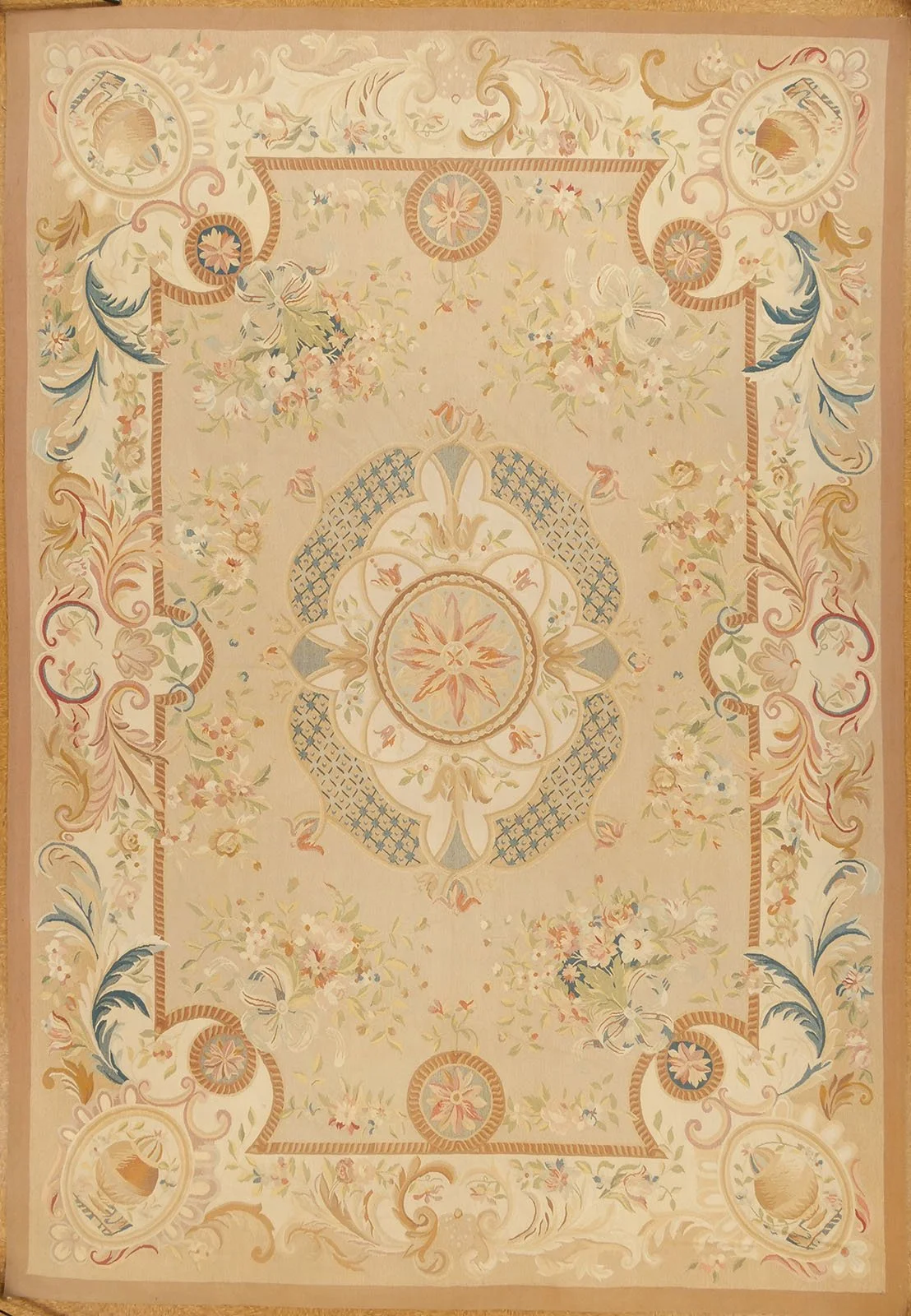 9.10 x 14.2 Aubusson Carpet W-9
