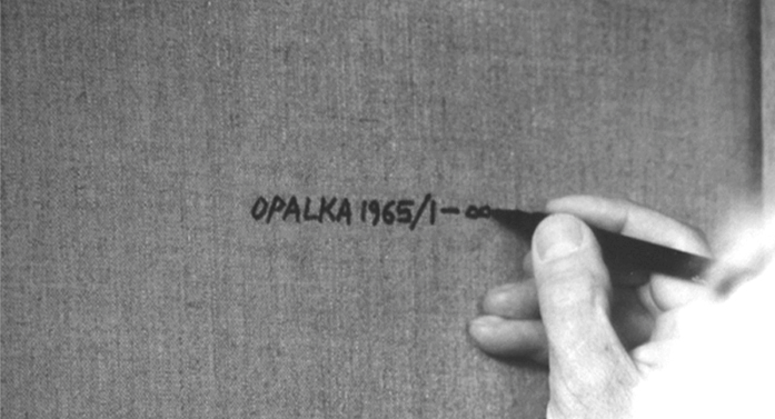 "OPALKA 1965/1 - ∞" 生命和时间的问