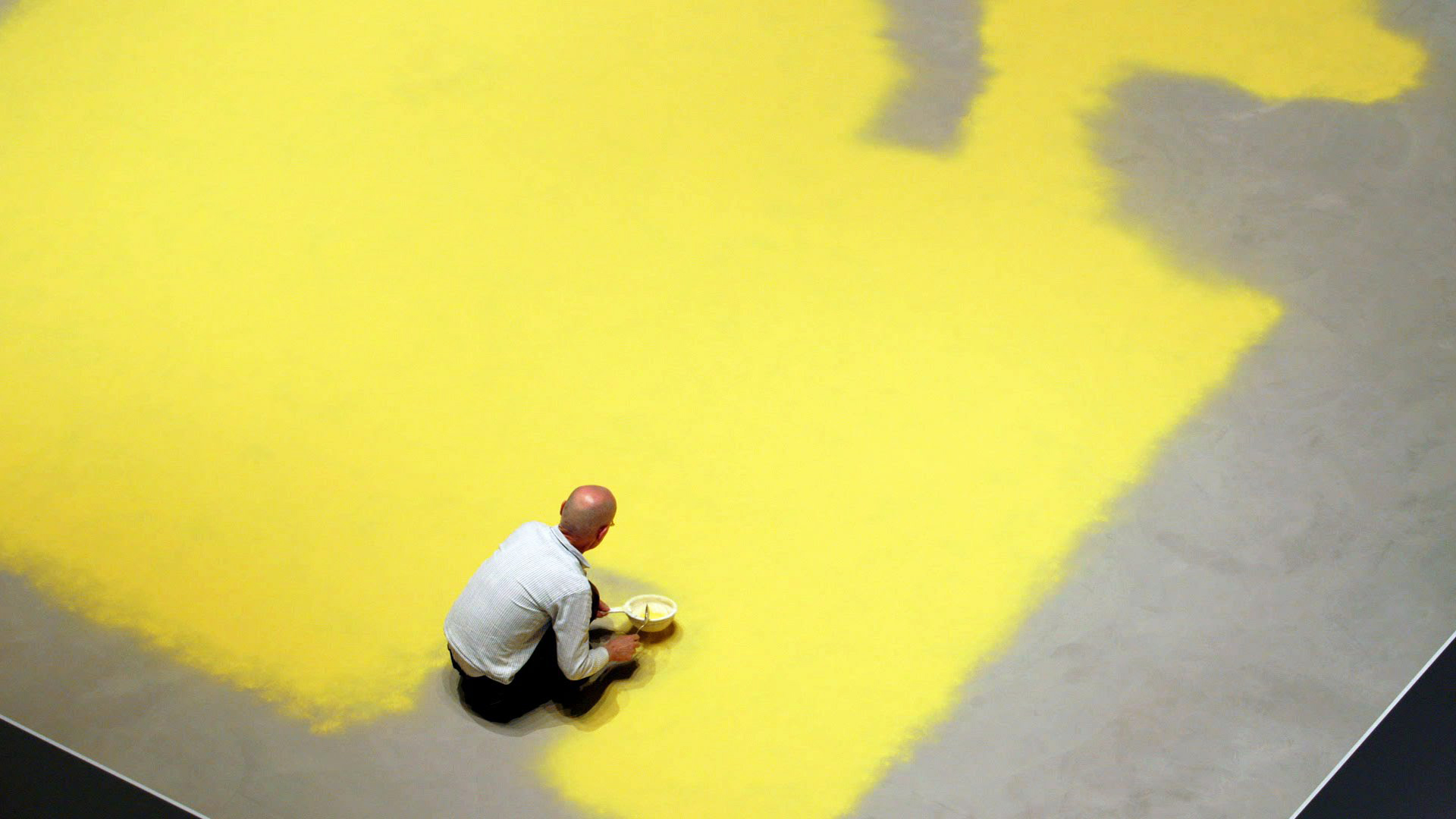 Wolfgang Laib, Pollen from Hazelnut, 2013, MoMA