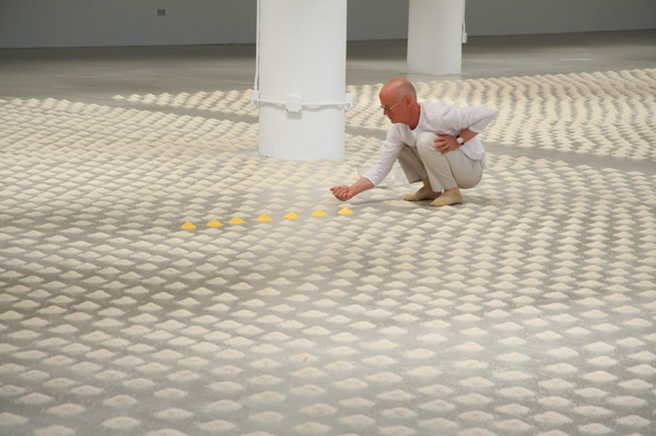 Wolfgang Laib, Unlimited Ocean, 2011, School of the Art Institute of Chicago