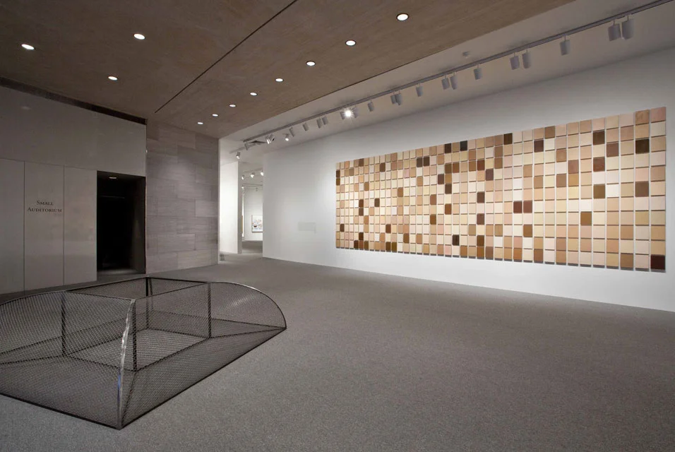 Installation view of Byron Kim, Synecdoche ,1991–present. National Gallery of Art, Washington D.C., Richard S. Zeisler Fund.