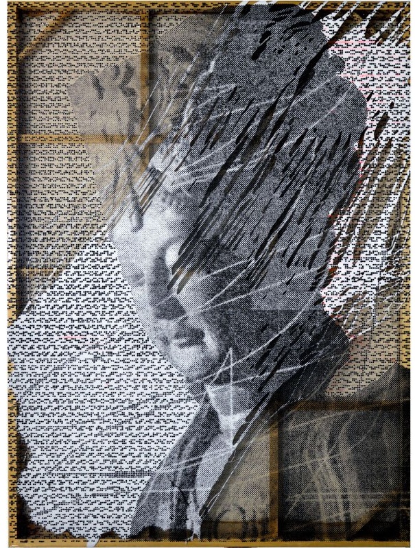 Cheng Yong, 无语的怀念十 , 软玻璃 丙烯绘画, 250 X 180 cm.