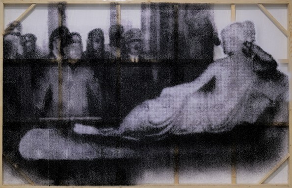 Cheng Yong, 博物馆 (2011), 软玻璃 丙烯绘画, 190 x 290 cm.