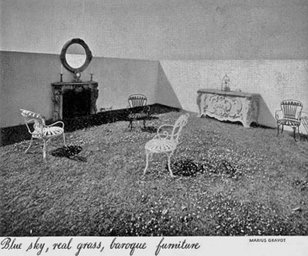 Le Corbusier, surrealist design for Charles de Beitegui's terrace, Champs-Elysées Paris. 
