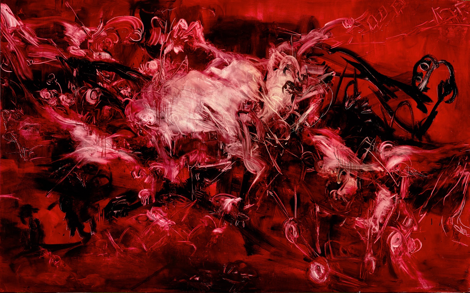 Chang-Ling, from The Universe ( 大塊之形 ) Series , 2015, oil on canvas, 200 x 319 cm., Taiwan Contemporary Art Archives.