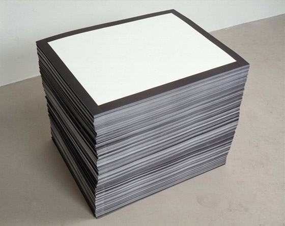 Felix Gonzalez-Torres, Untitled (The End) , 1990. Installation view at Andrea Rosen Gallery, New York. Photography by Peter Muscato. 