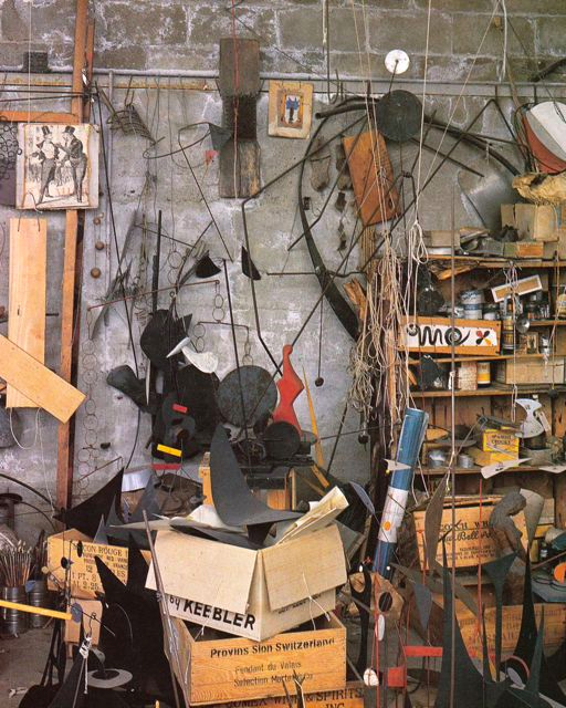Pedro E. Guerrero, Photograph of Alexander Calder’s Roxbury, Connecticut studio, 1939-59.