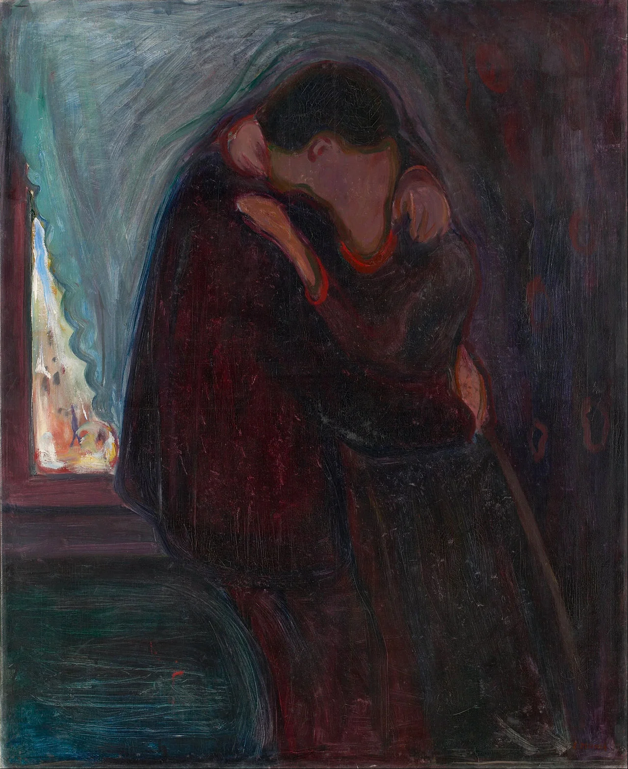 Edvard Munch, The Kiss , 1897, oil on canvas, 99 × 81 cm, © Munch-museet/Munch -Ellingsen Gruppen/Bono