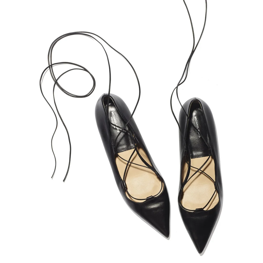 Lace-Up Flats