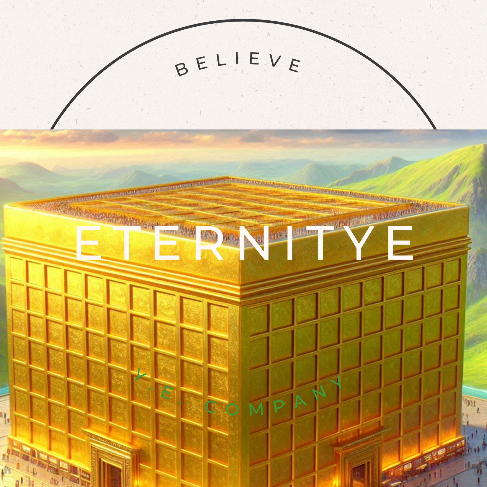 Beige Aesthetic Minimalist Thank You Circle Sticker.png