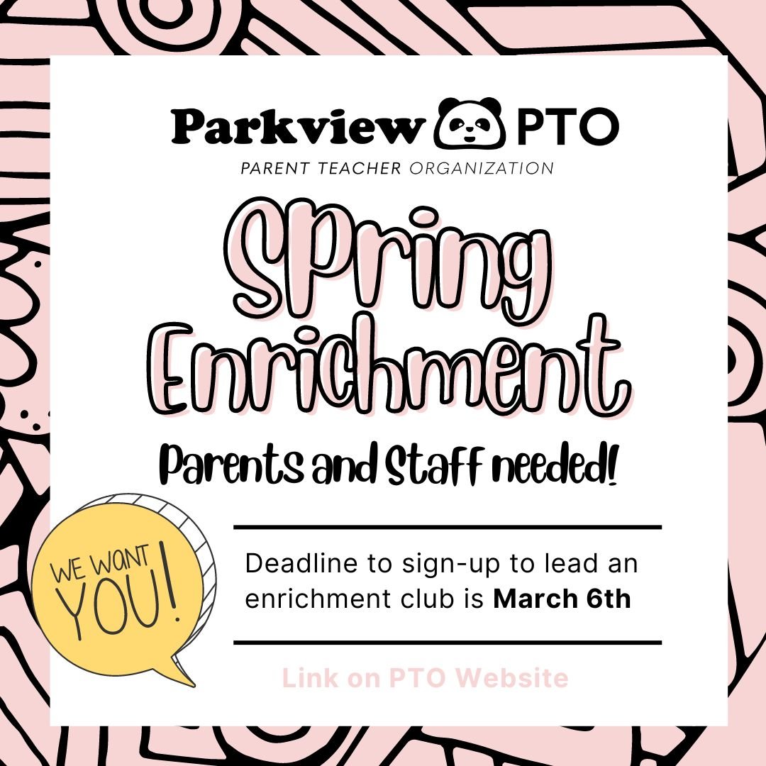 Deadline for Volunteers to Lead Spring Enrichment