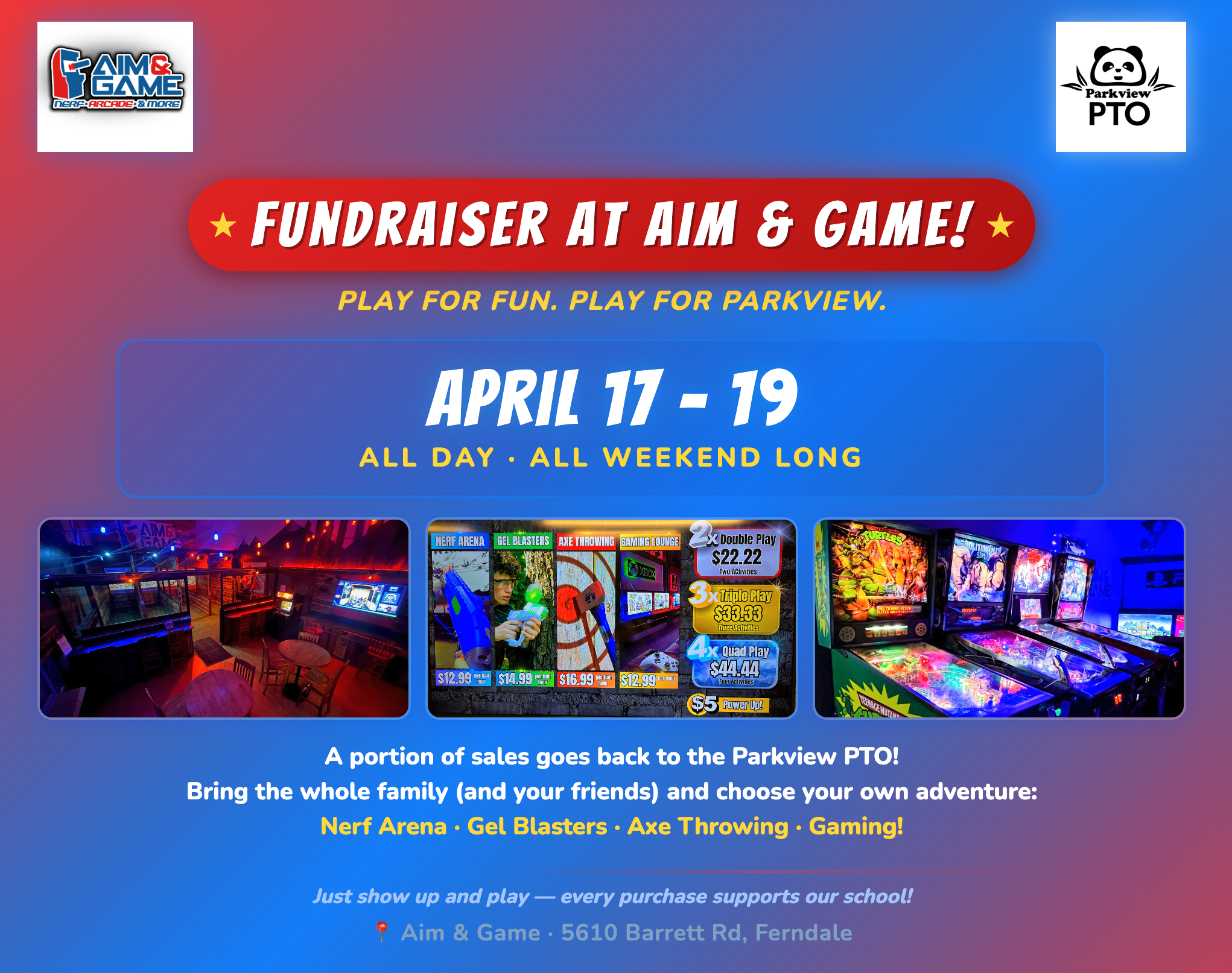 Family Days at Aim and Game