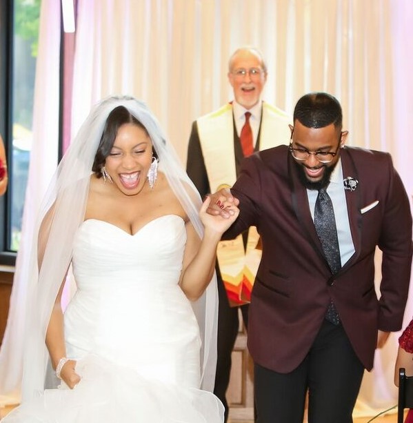 Launch your life together with a laugh! Justin.and Ashley’s story was a high point of their ceremony. Photo: Beyond the Focus Photography
