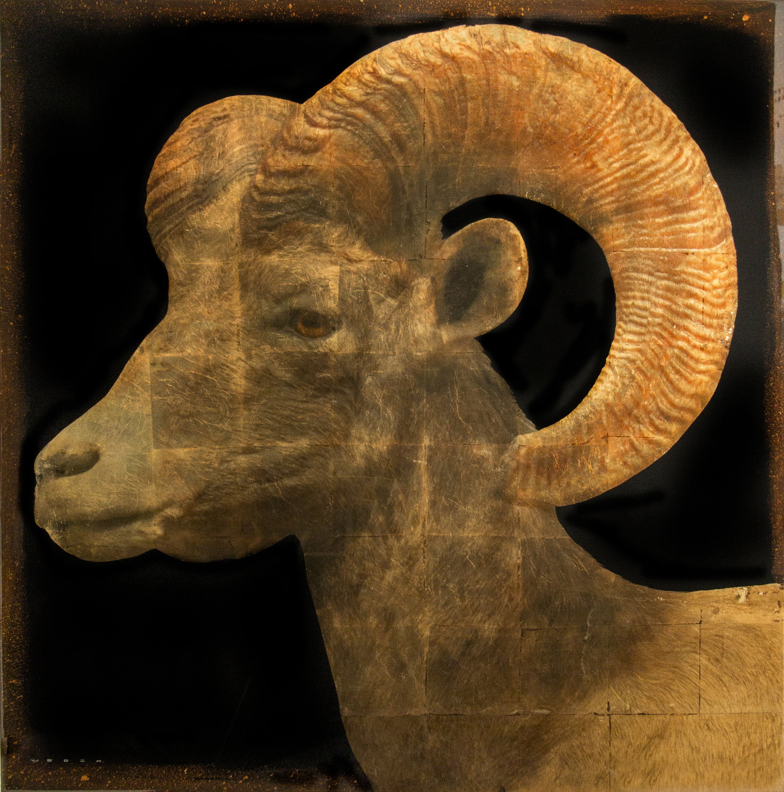 BIG HORNS, 48 X 48, $8,900 USD