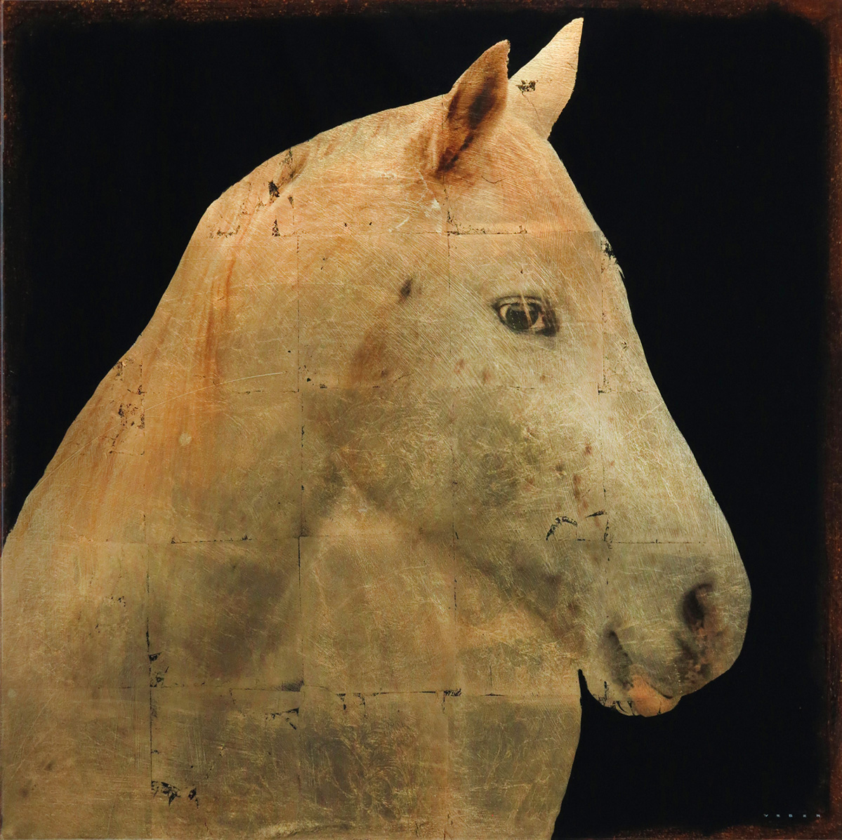 WHITE HORSE, 30 X 30, $5,500 USD