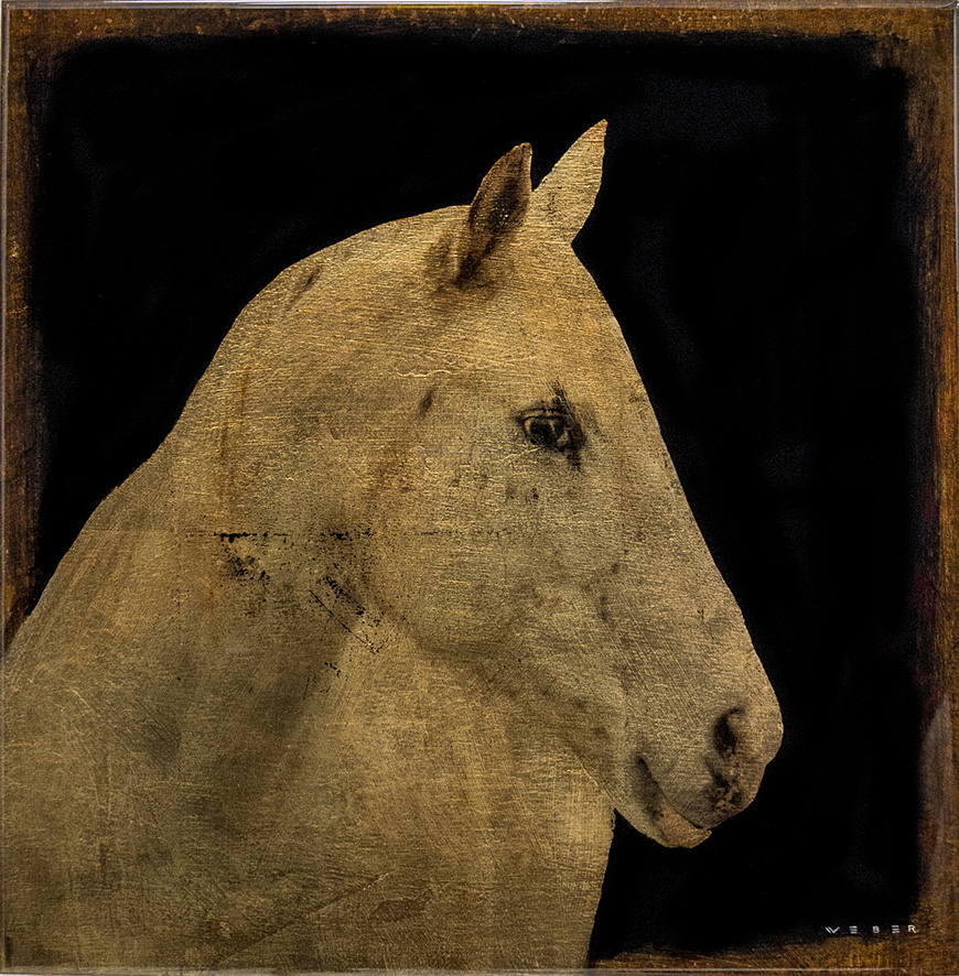 WHITE HORSE, 12 X 12, $1,250 USD