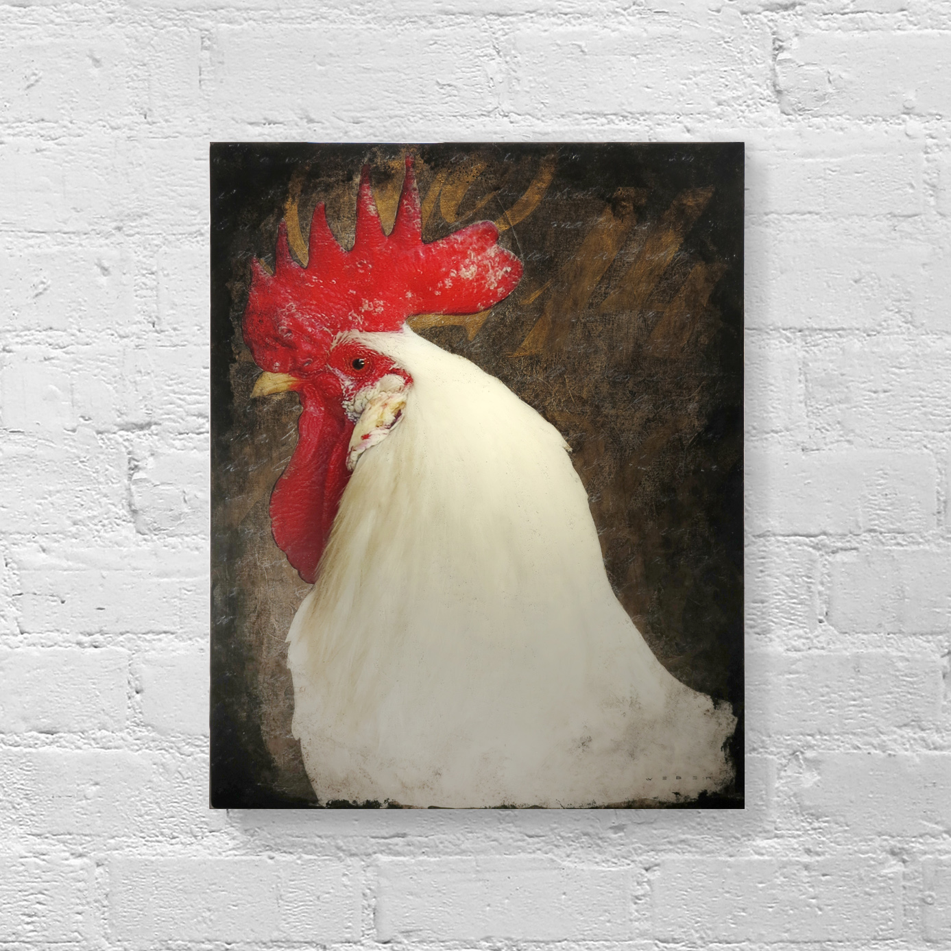 ALARM COCK, 20 X 16, SOLD