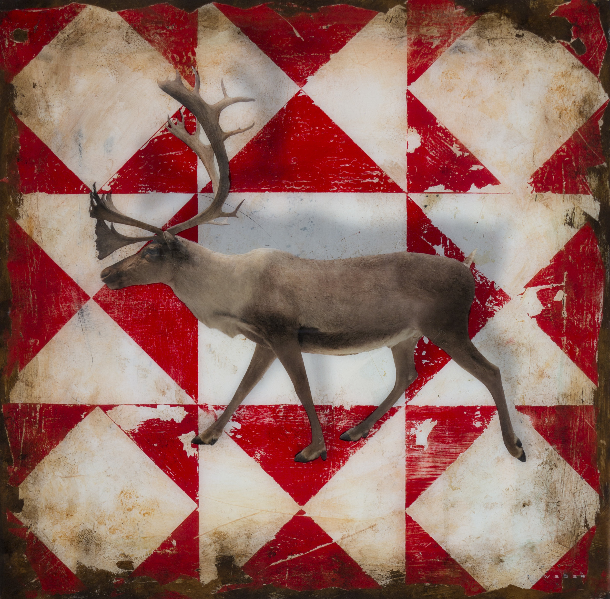 CARIBOU II, 24 X 24, $4,200 USD