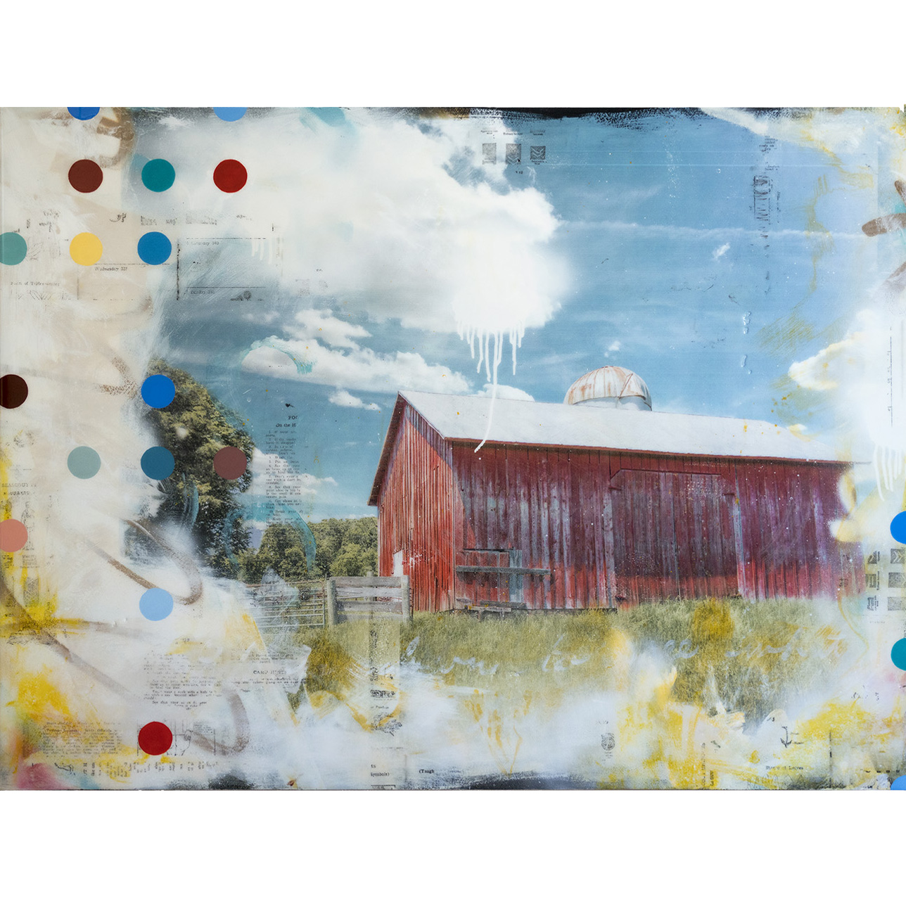 RED BARN, 48 X 36, SOLD