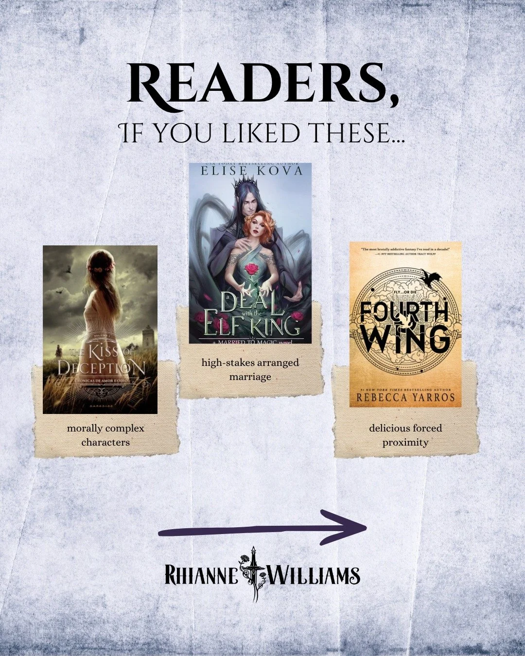 If you loved:

💍 A Deal with the Elf King for the high-stakes arranged marriage and the delicious forced proximity.

⚔️ A Kiss of Deception for the morally complex characters, the slow-burn romance, and the secrets hidden behind a royal title.

🐉 F