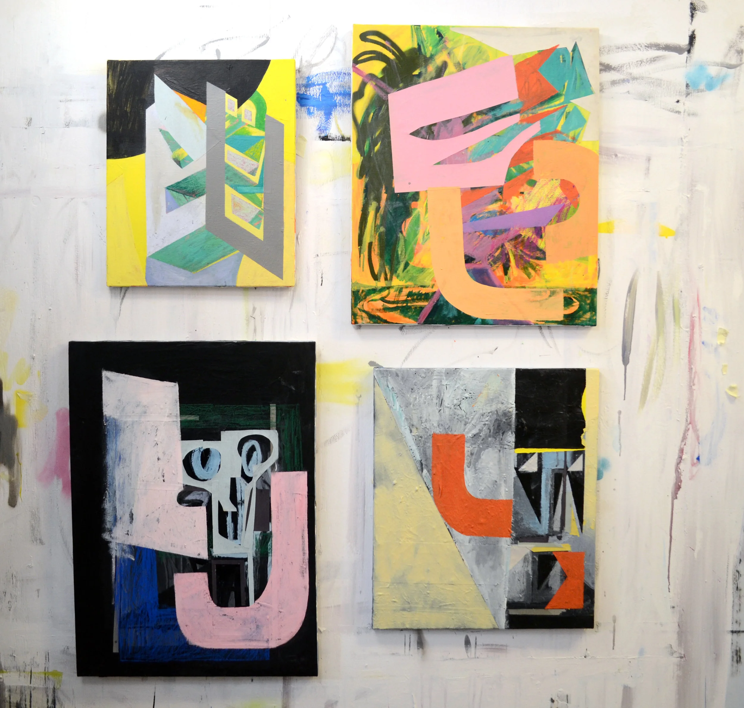 4 smaller pieces
