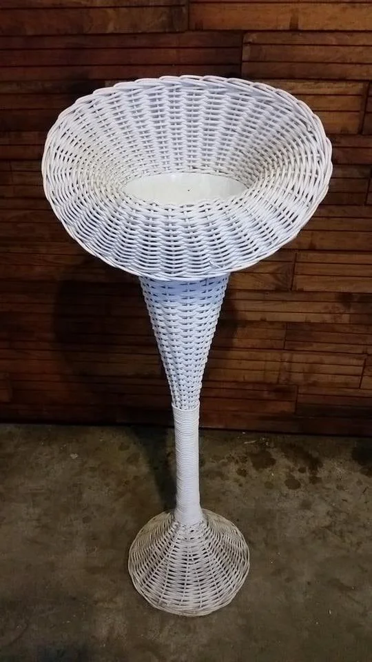 Wicker Basket - White