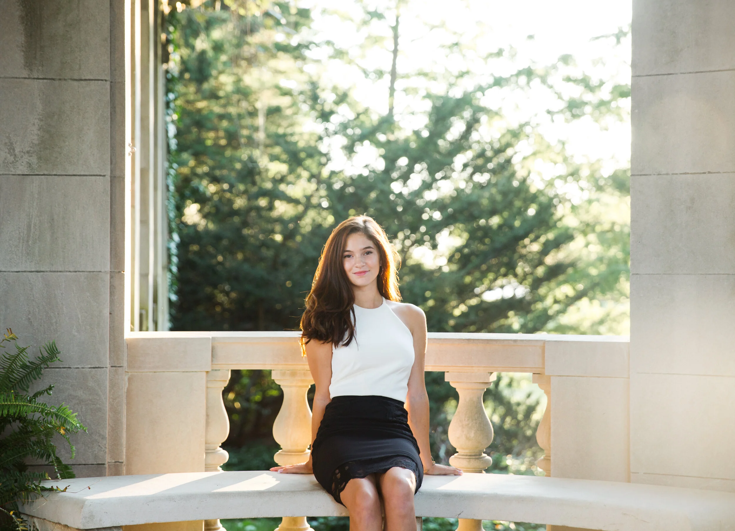 Senior Portrait session at Harkness Memorial Park