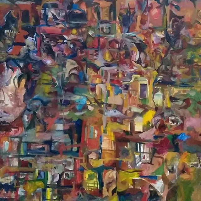 Way back when #oilpaintingabstract