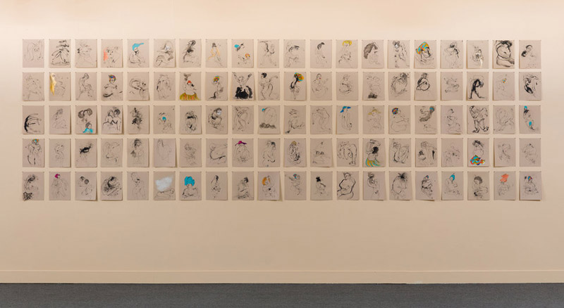 Kenyatta A.C. Hinkle, “The Evanesced,” installation shot via Huffington Post