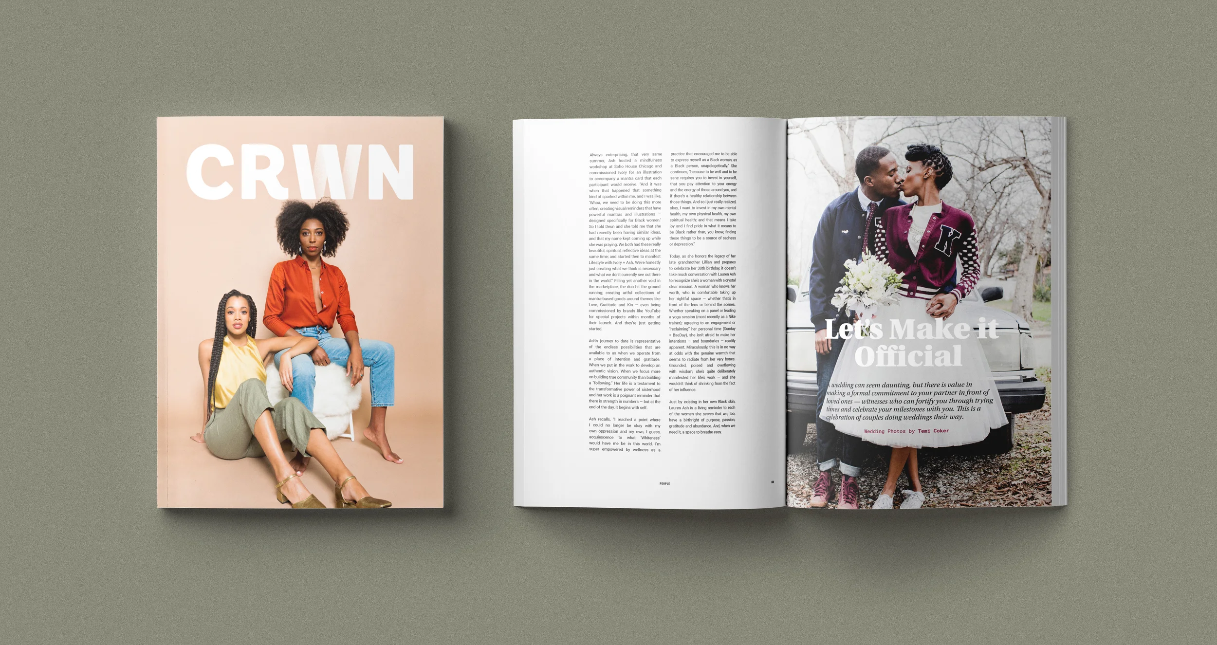 The Love Issue features the wedding photography of Temi Coker , who also happens to be the person who introduced Lauren and Deun!