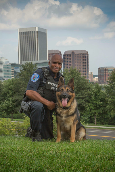 Officer Wes Moore and K-9 Diesel